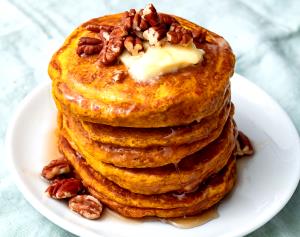 4 pancakes Pumpkin Pancakes