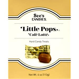 4 pieces (0.5 oz) Cafe Latte Little Pop
