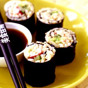 4 pieces (120 g) Brown Rice California Rolls