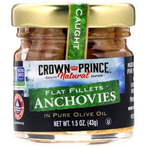 4 pieces (15 g) Anchovies - Flat Fillets in Olive Oil