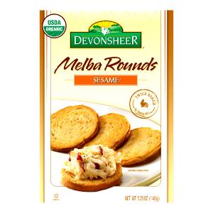 4 pieces (15 g) Sesame Melba Round Crackers