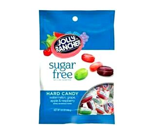4 pieces (16 g) Sugar Free Watermelon, Grape, Apple and Raspberry Hard Candy