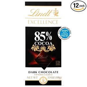 4 pieces (27 g) Dark Chocolate 85% Cacao