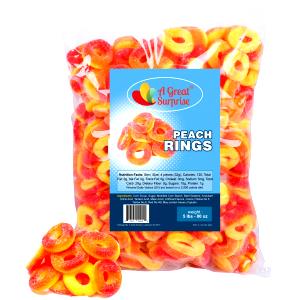 4 pieces (32 g) Peach Rings