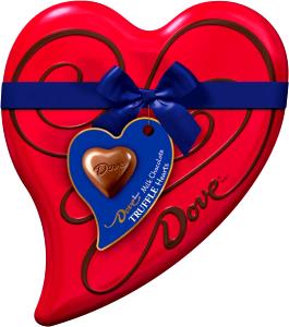 4 pieces (39 g) Milk Chocolate Truffle Hearts