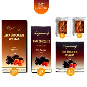 4 pieces (40 g) Dark Chocolate Apricots