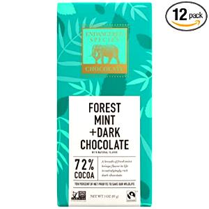 4 pieces (40 g) Dark Chocolate with Deep Forest Mint
