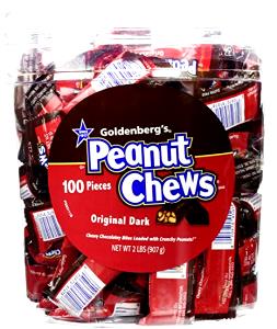 4 pieces (40 g) Peanut Chews - Original Dark