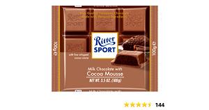4 pieces (44 g) Milk Chocolate with Cocoa Mousse