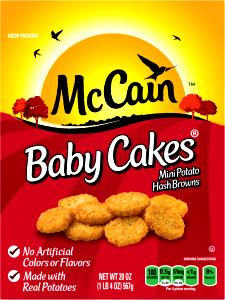 4 pieces (85 g) Baby Cakes Mini Potato Hash Browns