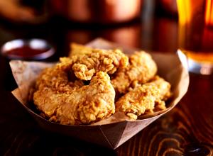 4 pieces (85 g) Skinny Chix Fully Cooked Seasoned Chicken Tender Chunks