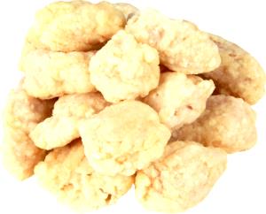 4 pieces (98 g) Tempura Style Chicken Breast Chunk Fritters with Rib Meat without Coconut Curry Sauce