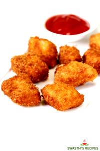 4 Pieces Chicken, Breaded & Fried, Nuggets, Plain