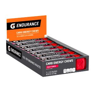 4 Pieces G Endurance, Carb Energy Chews, All Flavors