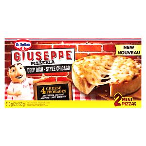 4 pizzas (154 g) Mini Deep Dish Cheese Pizza