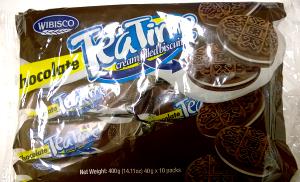 4 sandwiches (40 g) Vanilla Tea Time Cream Filled Biscuits