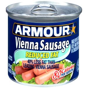 4 sausages (60 g) Vienna Sausage Reduced Fat