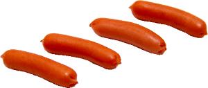 4 sausages & sauce (75 g) Bourbon BBQ Vienna Sausage