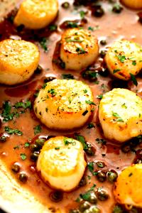 4 scallops (103 g) Seasoned Scallops