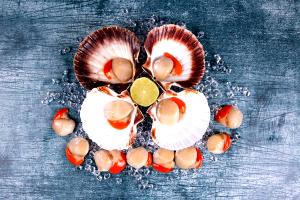 4 scallops (112 g) Jumbo Scallops