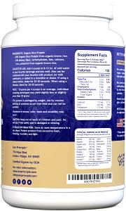 4 scoops (30 g) Organic Brown Rice Protein