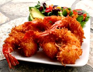 4 shrimp Coconut Shrimp