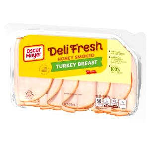 4 slices (2 oz) Smoked Honey Turkey Breast