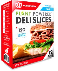 4 slices (62 g) Meatless Deli Ham