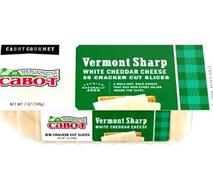 4 slices Cracker Cuts Vermont Sharp Cheddar