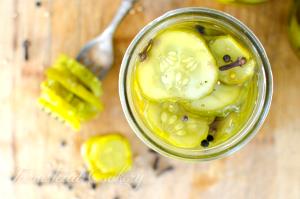 4 Slices Pickle, Sweet Cucumber Slices