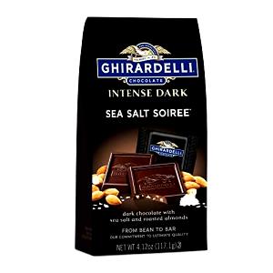 4 squares (40 g) Dark Chocolate with Sea Salt Crystals