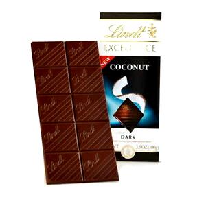 4 squares (40 g) Excellence Coconut Dark Chocolate
