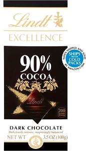 4 squares (40 g) Excellence Supreme Dark Chocolate 90% Cacao