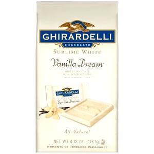 4 squares (43 g) Sublime White Vanilla Dream Chocolate Bars