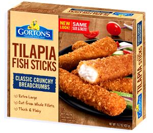 4 sticks (116 g) Premium Tilapia Fish Sticks