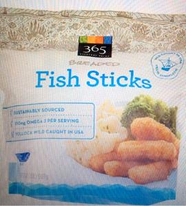 4 sticks (120 g) Wild Caught Breaded Fish Sticks