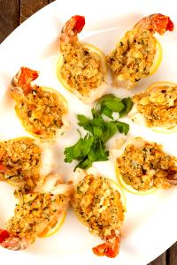 4 stuffed shrimp (84 g) Breaded Cheese Stuffed Shrimp