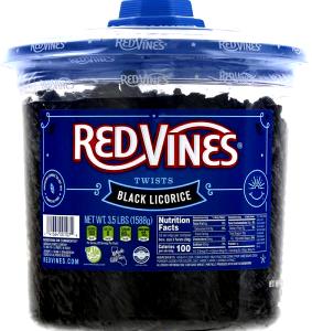 4 vines (40 g) Redvines Twists Black Licorice