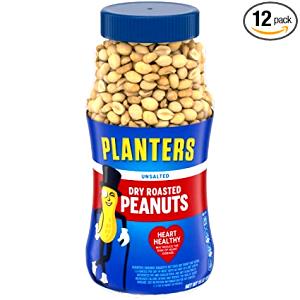 40 pieces (1 oz) Unsalted Dry Roasted Peanuts