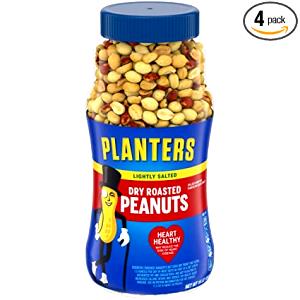 40 pieces (28 g) Dry Roasted Lightly Salted Peanuts