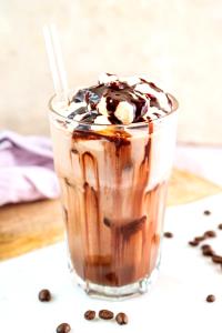 401 Grams ICED MOCHA - Small - 2% Milk - Dark Chocolate - With Whip