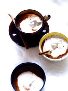 411 Grams HOT CHOCOLATE - Medium - Soy Milk - Milk Chocolate - With Whip