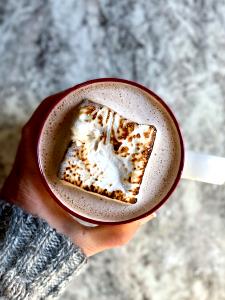 441 Grams LITE HOT CHOCOLATE - Medium - Skim Milk - Dark Chocolate - With Whip