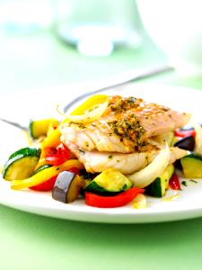 4.5 oz (128 g) Pesto Cod with Vegetables