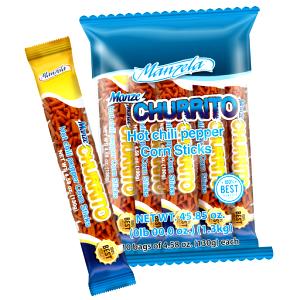 45 pieces (28 g) Churritos Chile & Lime Fried Corn Snack