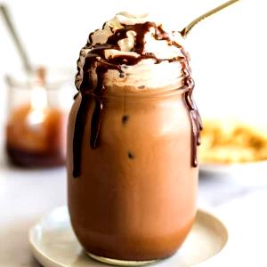 462 Grams ICED MOCHA - Medium - 2% Milk - Dark Chocolate - No Whip