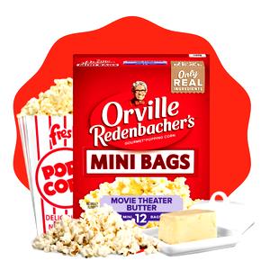 5 1/2 Cups Popcorn, Family Favorites, Butter Mini Bags