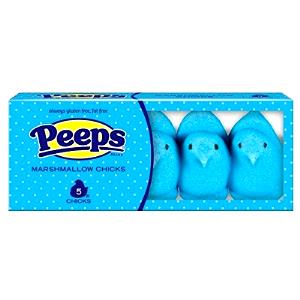 5 chicks (42 g) Blue Raspberry Marshmallow Chicks