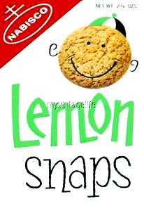 5 cookies (30 g) Old Fashioned Lemon Snaps