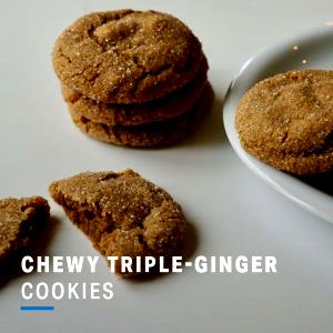 5 cookies (30 g) Triple Ginger Cookies